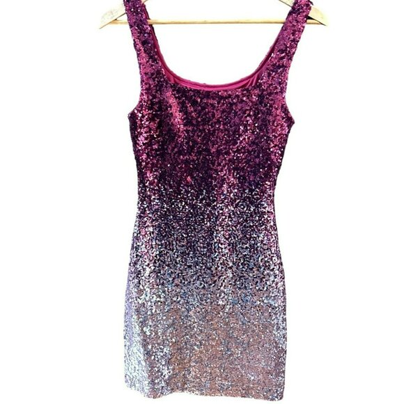 Speechless Ombre Sequin Dress Size 3 Special Occasions Cocktail Party Swiftie - Picture 1 of 6